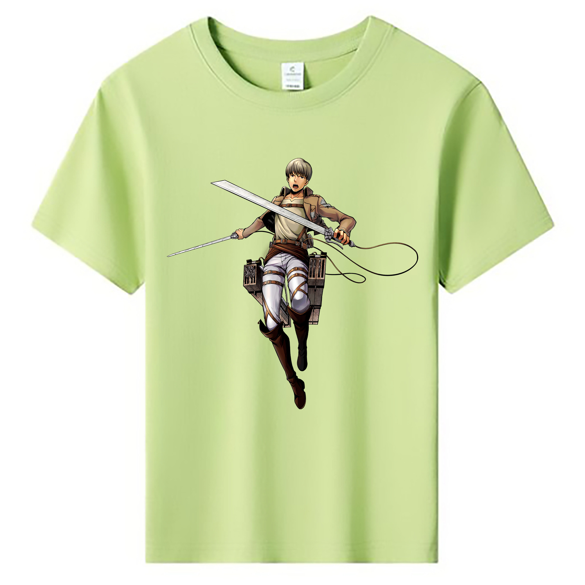 （画像用） 進撃の巨人 Attack on Titan 綿100％キッズTシャツ（フロントプリント）
